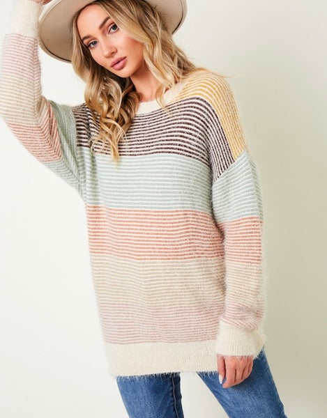 Walk The Line Sweater, Multi