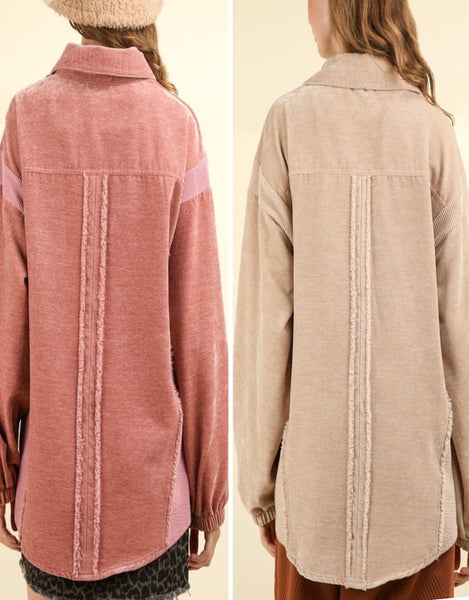 What It's Like Shacket, Vintage Mauve or Taupe