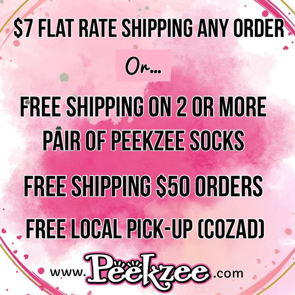 Peekzee Socks, Black